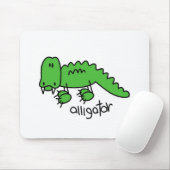 Alligator Stickfiguur Muismat (Met muis)