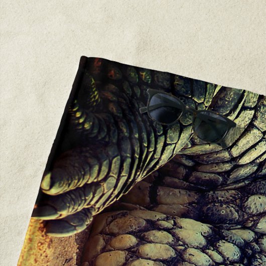 Alligator strandlaken (In situ)