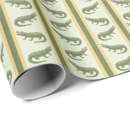 Alligator Streep Cadeaupapier