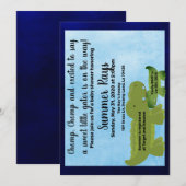 Alligator Swamp Baby shower uitnodiging (Voorkant / Achterkant)