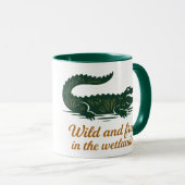 Alligator Swamp Nature Graphic Tee Mok (Voorkant rechts)