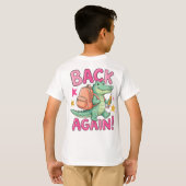 Alligator T-shirt voor terug naar school. (Achterkant volledig)