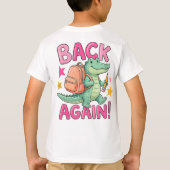 Alligator T-shirt voor terug naar school. (Achterkant)