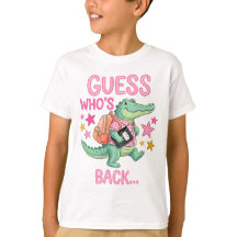 Alligator T-shirt voor terug naar school.