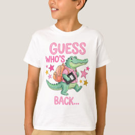 Alligator T-shirt voor terug naar school.