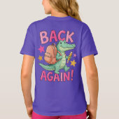 Alligator T-shirt voor terug naar school (Achterkant)