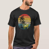 Alligator Tanning Retro Sunset Sunbading T-shirt (Voorkant)