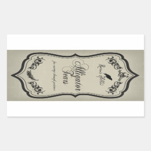 Alligator Tears Halloween Jar Sticker Label