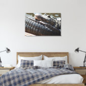 Alligator testen canvas afdruk (Insitu (Slaapkamer))