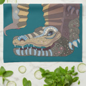 Alligator theedoek (Gevouwen)