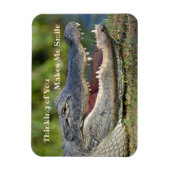 Alligator Thinking maakt me glimlachen Magneet (Verticaal)