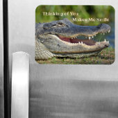Alligator Thinking maakt me glimlachen Magneet