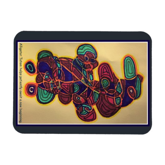 Alligator Totem Magnet Magneet (Horizontaal)