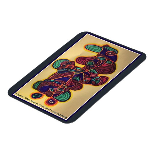 Alligator Totem Magnet Magneet (Linkerzijde)