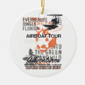 Alligator Tours Florida Everglades Nationa Keramisch Ornament (Voorkant)