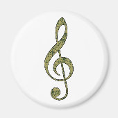 Alligator Treble Clef Magneet (Voorkant)