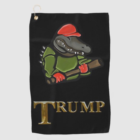 ALLIGATOR TRUMP 2025 GOLFHANDDOEK (Voorkant)