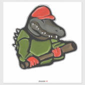 ALLIGATOR TRUMP 2025 STICKER (Vel)