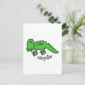 Alligator Tshirts en Gifts Briefkaart (Staand voorkant)