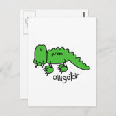 Alligator Tshirts en Gifts Briefkaart (Voorkant / Achterkant)
