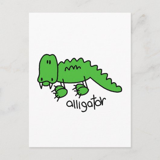 Alligator Tshirts en Gifts Briefkaart (Voorkant)