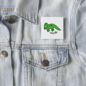 Alligator Tshirts en Gifts Vierkante Button 5,1 Cm (In situ)