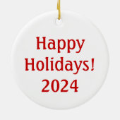 Alligator Tuba Keramisch Ornament (Achterkant)