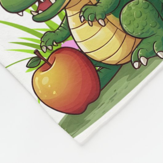 Alligator tuin gepersonaliseerd fleece deken (Hoek)