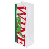 Alligator Valentijn wijnzak Wijn Cadeautas (Achterkant Gekanteld)