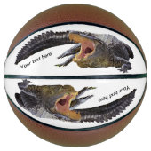 Alligator van Florida met open mond Basketbal (Voorkant)