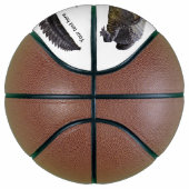 Alligator van Florida met open mond Basketbal (Rechts)