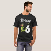 Alligator Verjaardag 6 jaar oud konijn Kinder meis T-shirt (Voorkant volledig)