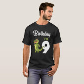 Alligator Verjaardag 9 Jaar Oud Konijn Kinder Meis T-shirt (Voorkant volledig)