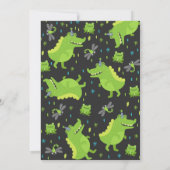 Alligator Verjaardag Uitnodiging Krokodillenfeest (Achterkant)