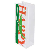 Alligator Verjaardag Wijnzak Wijn Cadeautas (Voorkant Gekanteld)