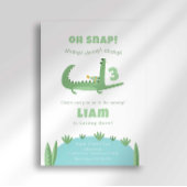 Alligator verjaardagsuitnodiging kaart