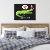 Alligator verliefd canvas print (Insitu (Slaapkamer))
