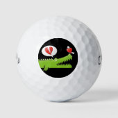 Alligator verliefd golfballen (Voorkant)