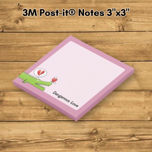 Alligator verliefd post-it® notes
