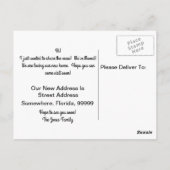 Alligator Verplaatst naar Florida - de Nieuwe Kaar Briefkaart (Achterkant)