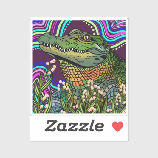 alligator-vinyl-Sticker Sticker (Vel)