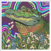 alligator-vinyl-Sticker Sticker (Voorkant)