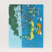 Alligator vissen 16x20 legpuzzel (Verticaal)