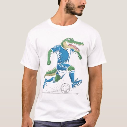 Alligator Voetballer T-shirt (Voorkant)