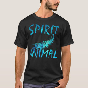 Alligator voor gedistilleerde dierlijke krokodil v t-shirt