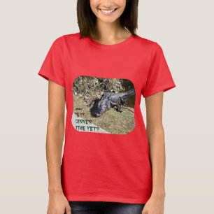 Alligator vraagt zich af over het diner in de Ever T-shirt