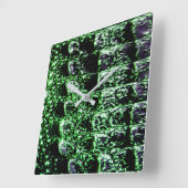 Alligator Wall Clock Square Vierkante Klok (Hoek)