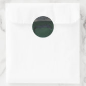 Alligator ~ Wat zit er in de Donker? Ronde Sticker (Tas)