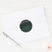 Alligator ~ Wat zit er in de Donker? Ronde Sticker (Envelop)