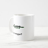 Alligator werd opgewonden koffiemok (Voorkant links)